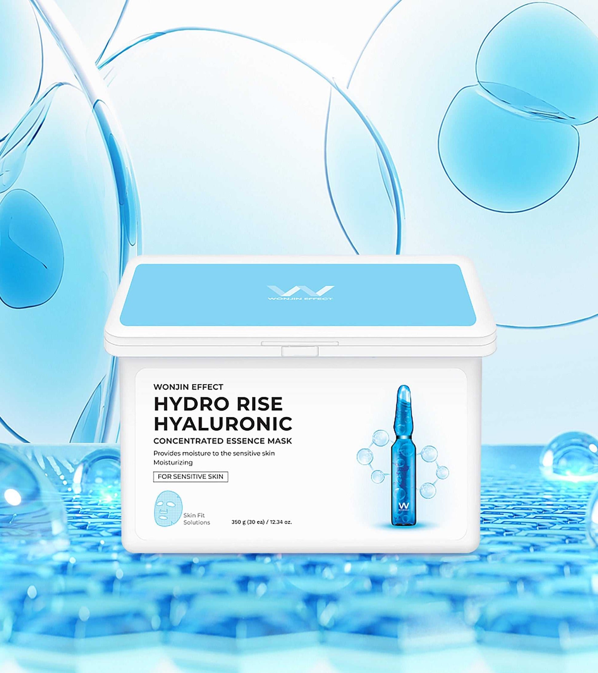 Hydro Rise Hyaluronic Mask moisturizing sheet with hyaluronic acids and jellyco pep for hydration and skin vitality