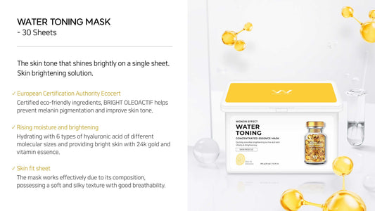 Water Toning Mask (30 Sheets)